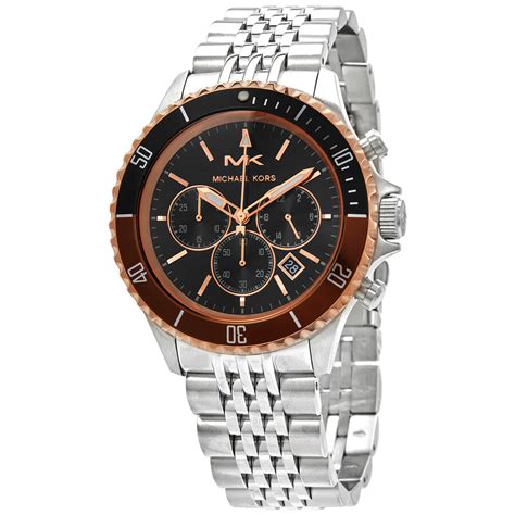 Michael Kors Bayville Chronograph Quartz Black Dial .